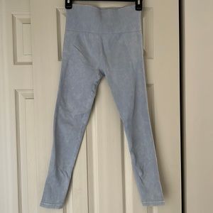 Ribbed Leggings - Baby Blue